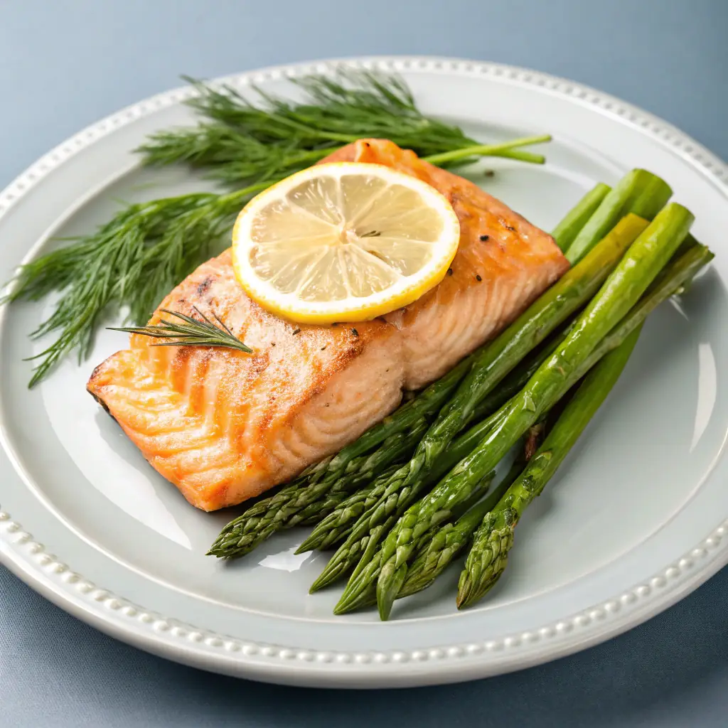 Grilled Salmon with Lemon